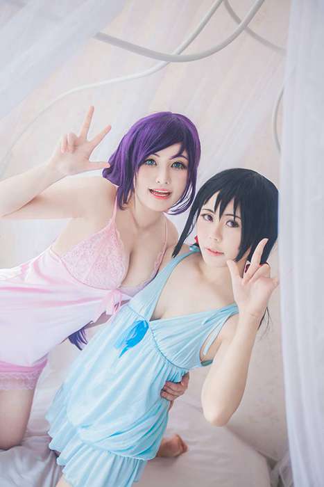 [国内Cosplay]ID0020 [CosPlay] 2015.08 No.120 蓝琊 love live 睡衣 [10P5M]