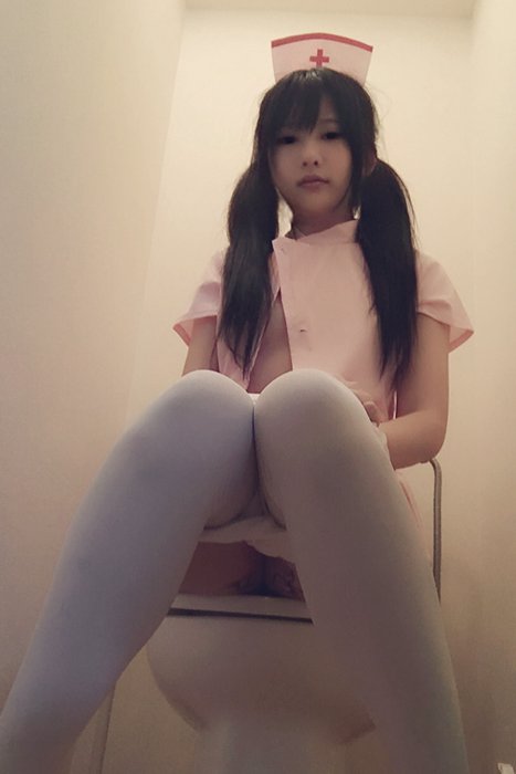 [喜呆呆写真]ID0017 粉红护士--性感提示：丝裤骚货丰乳傲人身材连体袜